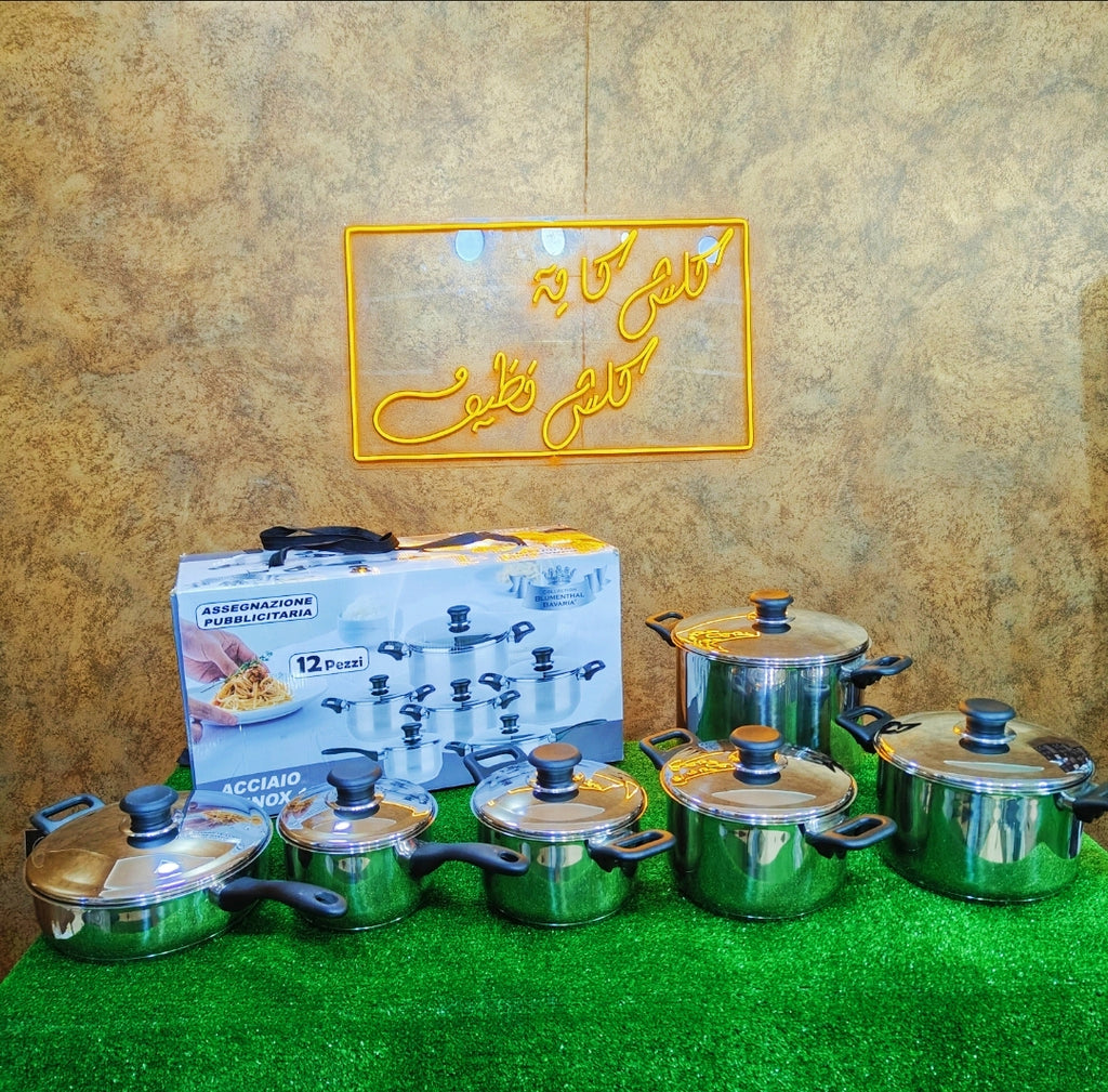 batterie de cuisine bavaria 12 pieces