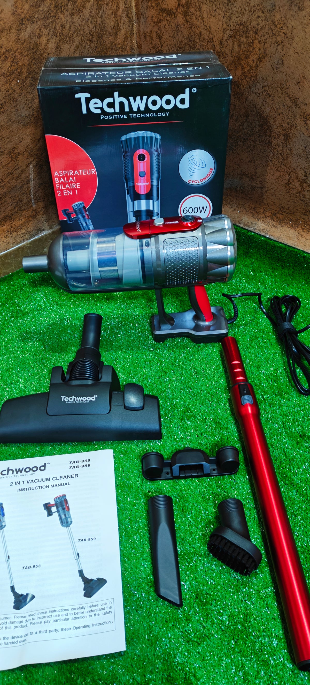 Aspirateur Balai Techwood 2-en-1